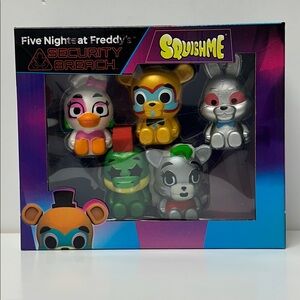 Five Nights at Freddy's" (FNAF) Security Breach SquishMe, set of 5